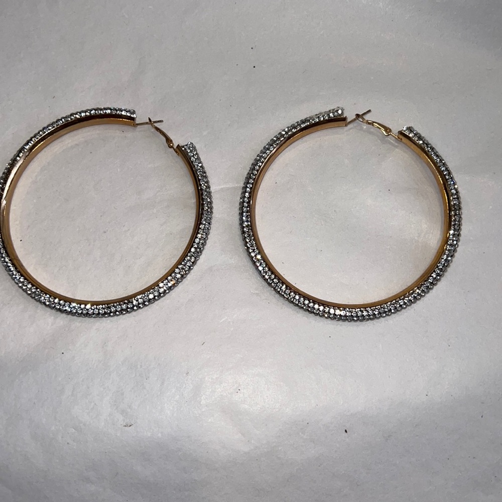 HUGE hoop earrings